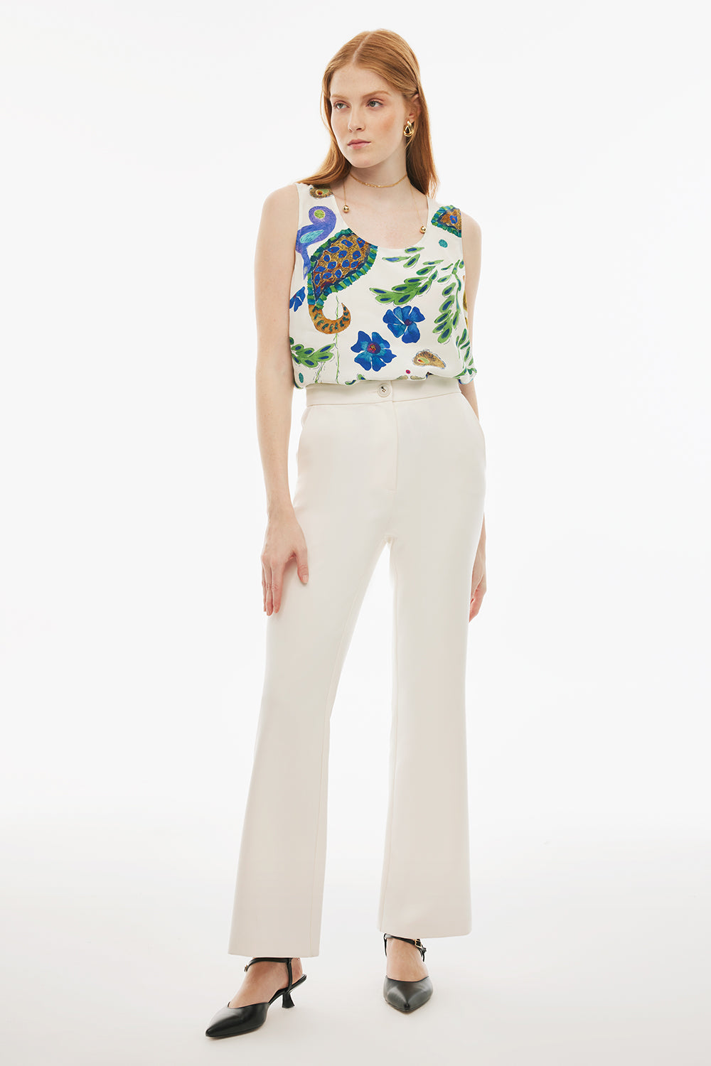 Fiors Pantallona Offwhite 1850