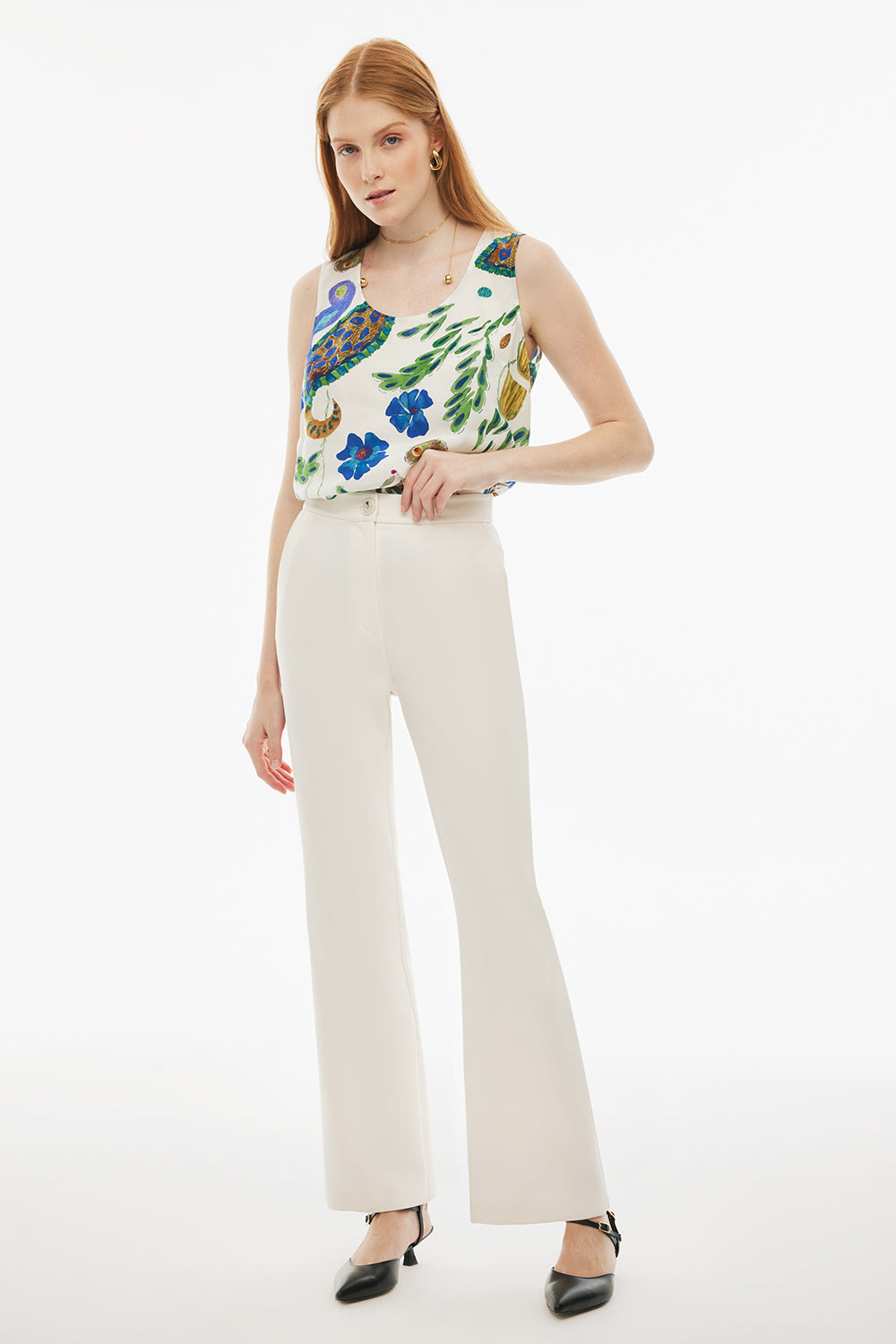 Fiors Pantallona Offwhite 1850