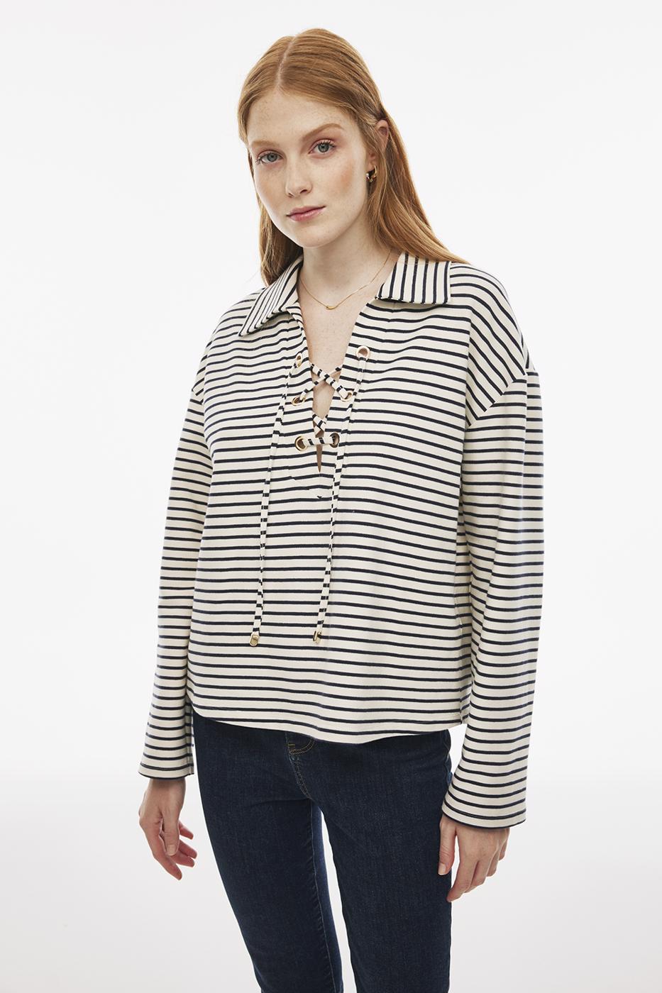 Carmans Bluzë Offwhite Kaltër E Errët 0239