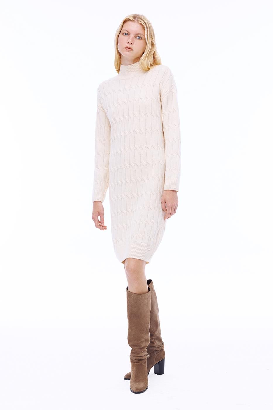 Triko Knit Pullover Fustan Offwhite 0004