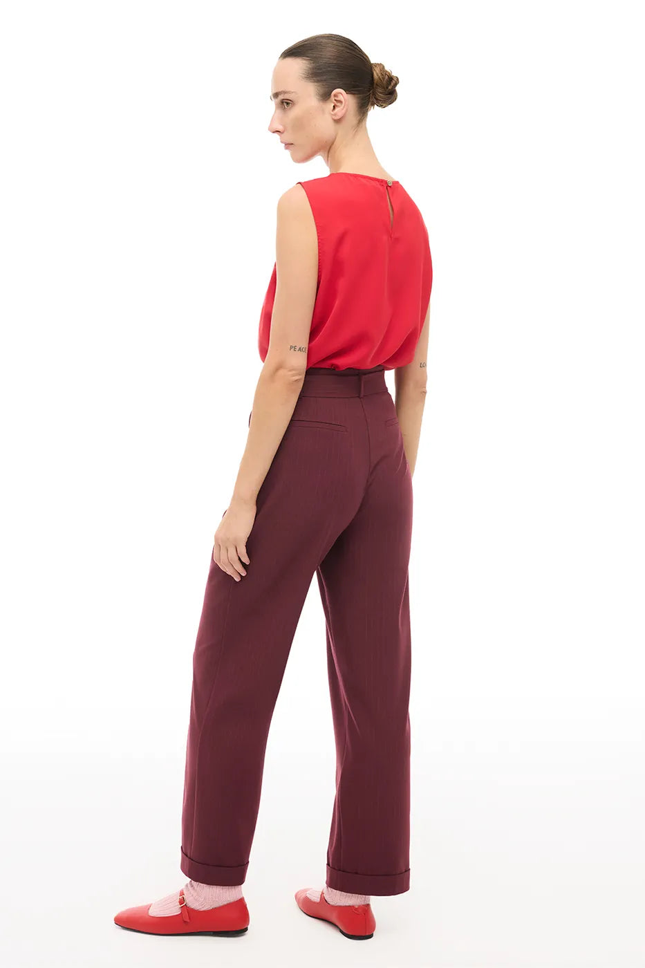 Piar Pantallona Burgundy 2034