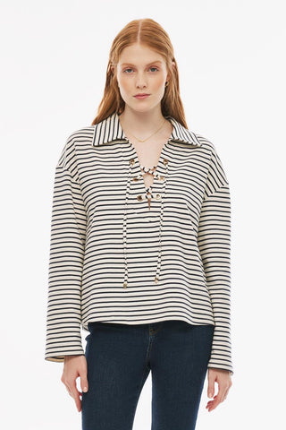 Carmans Bluzë Offwhite Kaltër E Errët 0239