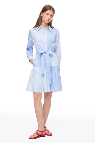 Bowens Fustan Kaltër & Bardhë 3838