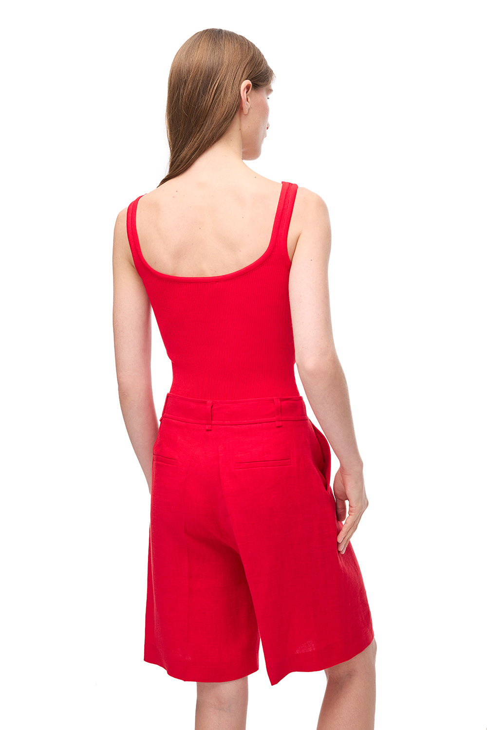Holas Pantallona Të Shkurta Të Kuqe 0304