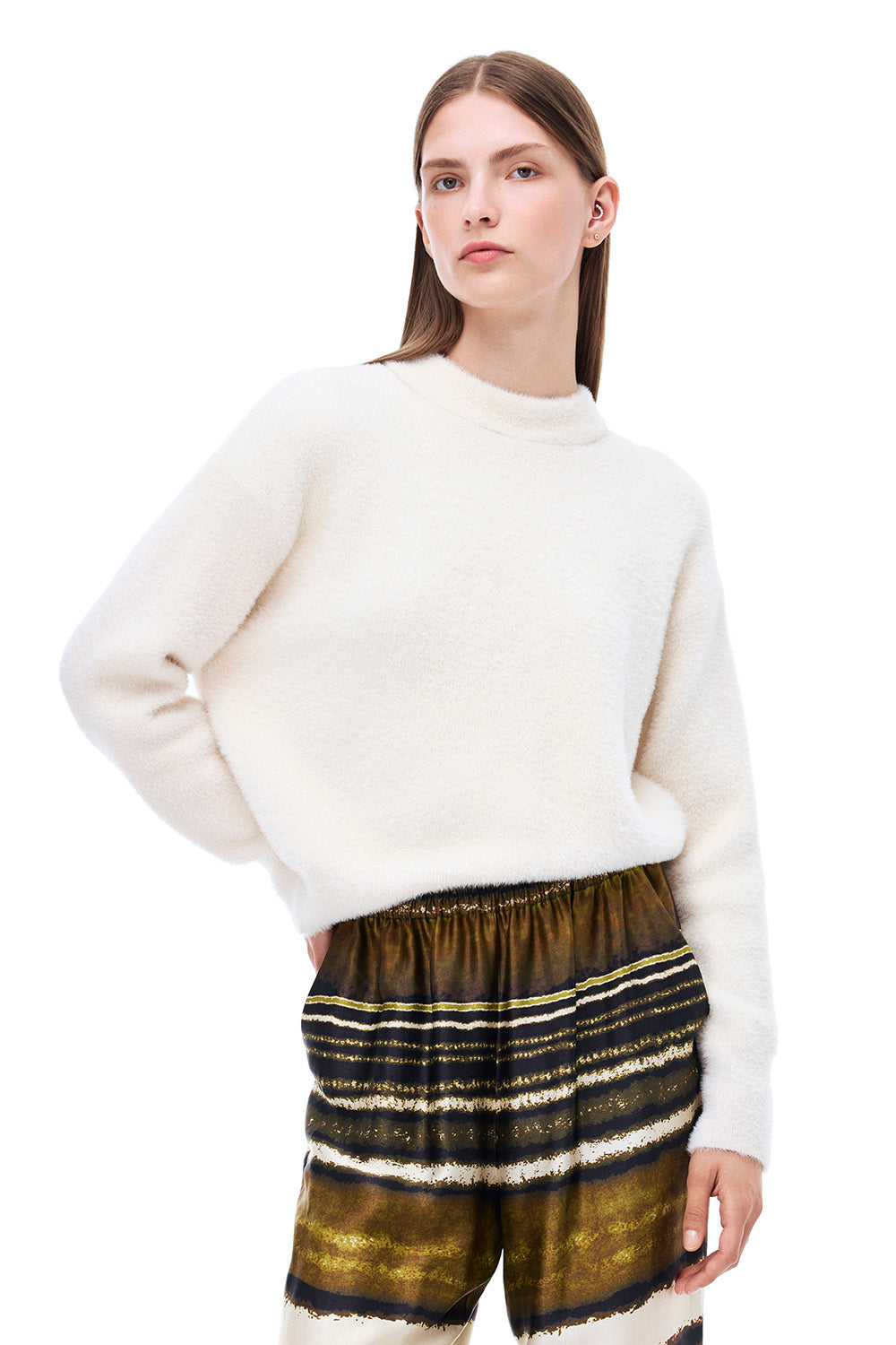 Triko Bluzë Triko Ecru 0005