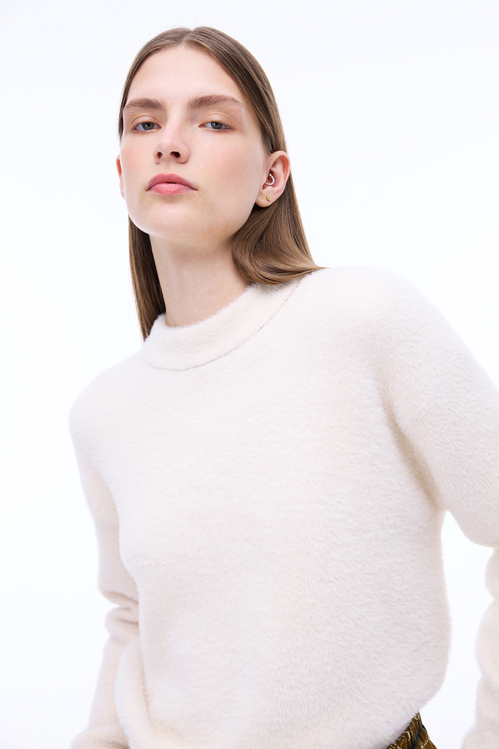 Triko Bluzë Triko Ecru 0005