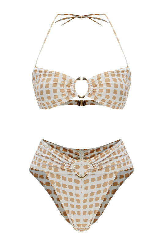 Bikini Set Bardhe & Bezhe 0015