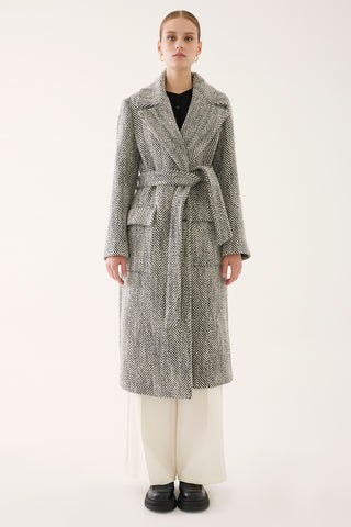 Sadie Pallto Zi Bardhe 0701