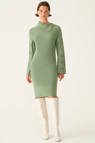 Mayra Triko Fustan I Gjelbër Reseda Green 0114