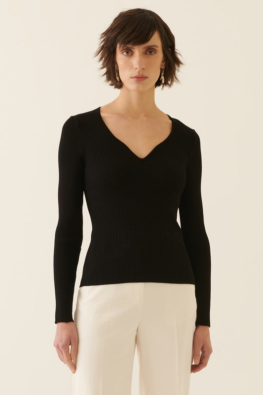 Илас џемпер црна блуза 0668