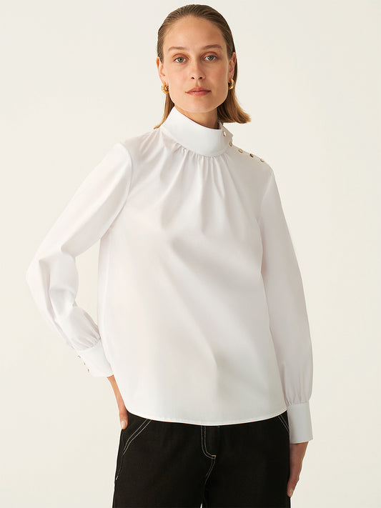 Белата блуза Ерлин 2716